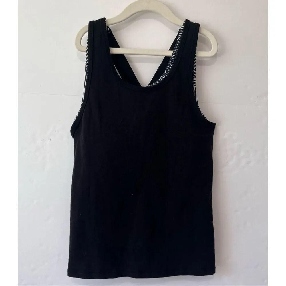 Athletic Works Black Workout Tank Top   Girls Size Lg 10-12